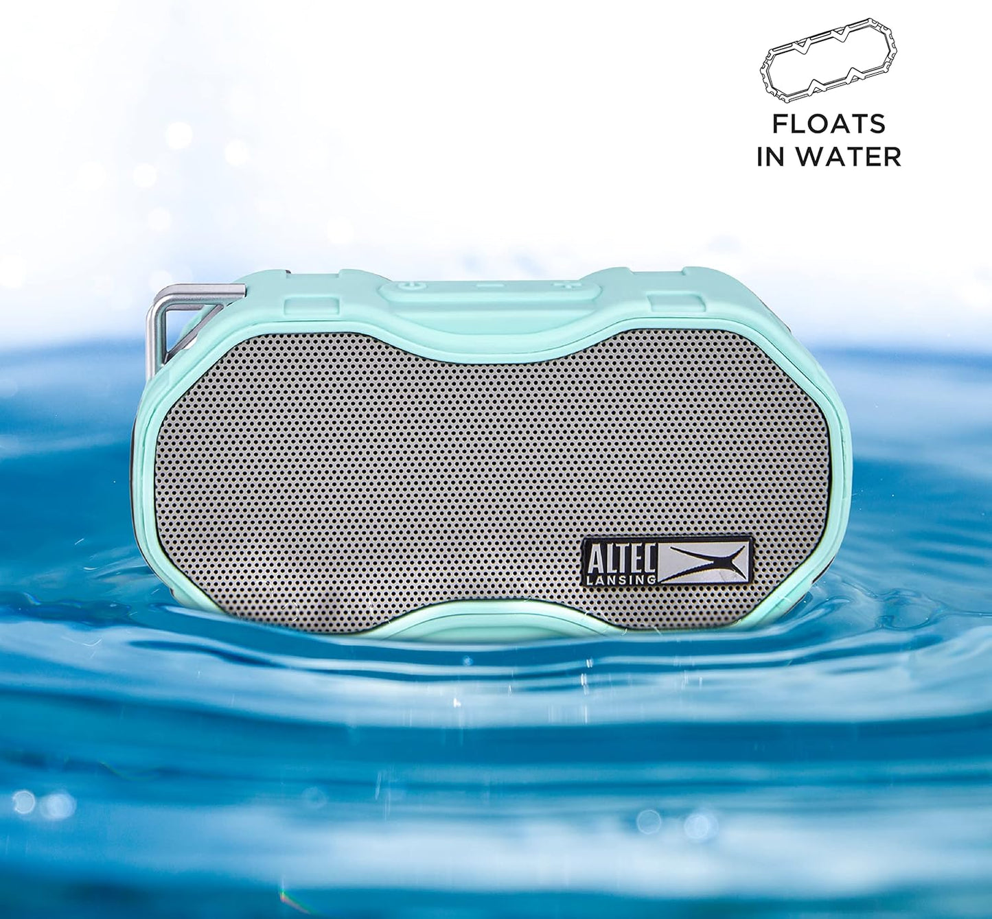 Altec Lansing Baby Boom XL - Waterdigte Bluetooth-luidspreker, Draadlose en Draagbare Luidspreker vir Reis- en Buiteluggebruik, Diep Bas en Harde Klank, 2 Pak, Munt