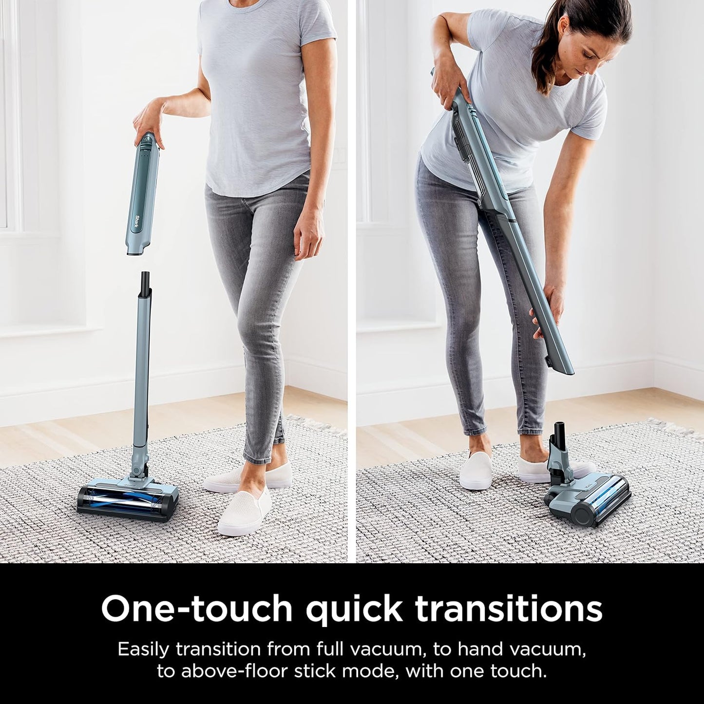 Shark WS642BL WANDVAC System Pet Ultra-Lightweight Powerful Cordless Stick Vacuum with Charging Dock, Blue