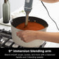 Ninja CI105BRN Foodi Power Mixer System, 750-Peak-Watt Immersion Blender and Hand Mixer - Sea Salt Gray