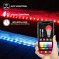 Monster Smart 50 Foot RGB+IC+WW Outdoor LED Light Strip, Sound Reactive, Dimmable, Multicolored & Multi-White, IP44 Waterproof, Weather Resistant, App Control, Compatible with Alexa, Google Home, Siri