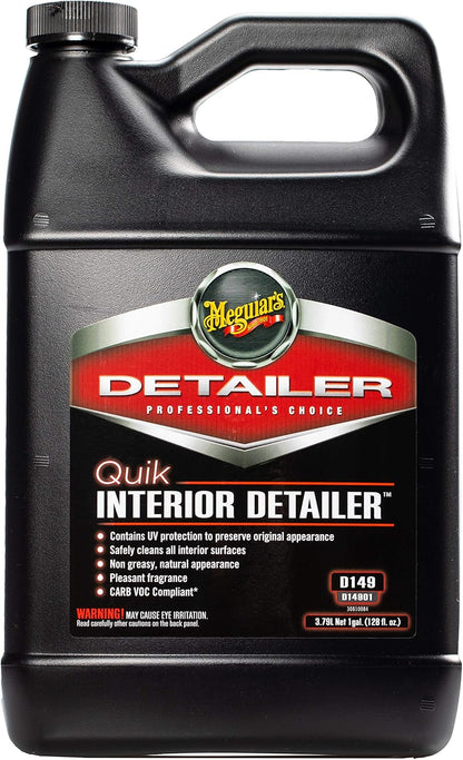 Meguiar's Detailer Quik Interior Detailer (3.79L) maak alle binne-oppervlakke veilig skoon