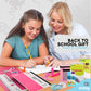 Back to School Supplies for Kids, Red School Supply Box Premium Quality Kids School Supplies Kit, Kindergarten School Supplies for Girls and Boys, 78 Piece Set