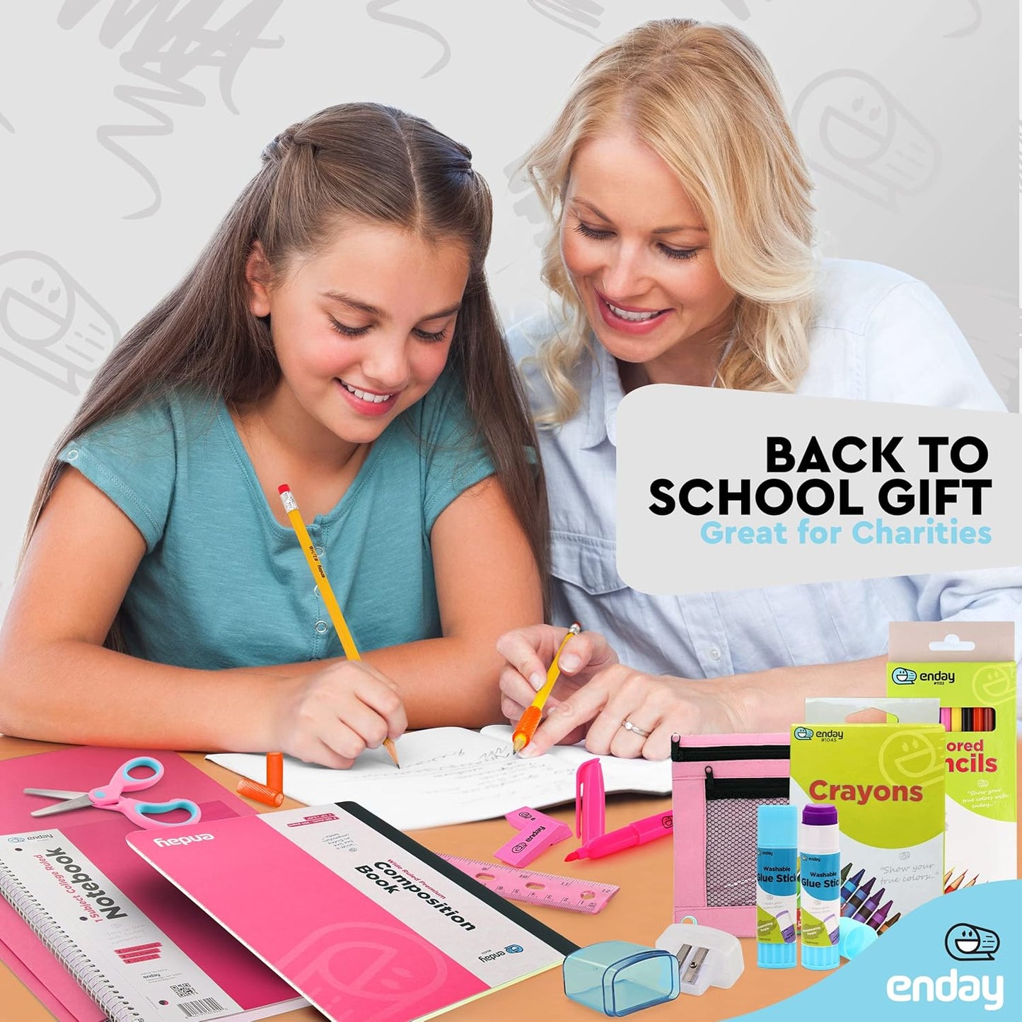 Back to School Supplies for Kids, Red School Supply Box Premium Quality Kids School Supplies Kit, Kindergarten School Supplies for Girls and Boys, 78 Piece Set