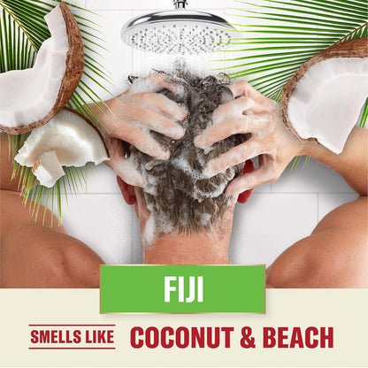 Old Spice Men's 2-in-1 Shampoo and Conditioner - Fiji, Coconut & Tropical Wood Scent (Twin Pack)