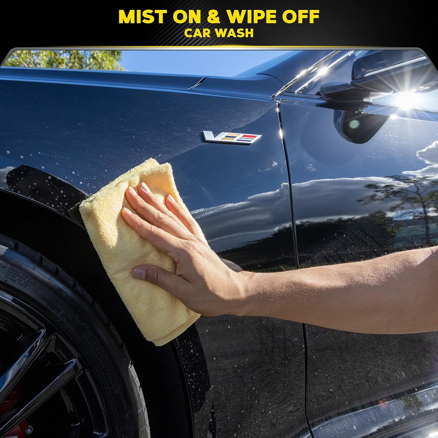 Meguiar's Ultimate Waterless Wash & Wax, Krasvrye Skoonmaaksproei 2-in-1 Detailer vir Glans (26 Oz)
