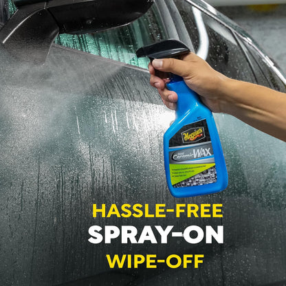 Meguiar's Hybrid Ceramic Spray Wax vir Motordetails met Uitstekende Beskermende Krag van Gevorderde SiO2 Hibridiese Versperring - (768 ml)