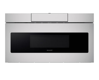 SHARP SMD3070ASY Microwave Drawer Oven, 30-inch, 1.2 Cubic Feet, 950 Watt, Concealed Angled Touch Control Panel with Digital LCD Display, Stainless Steel