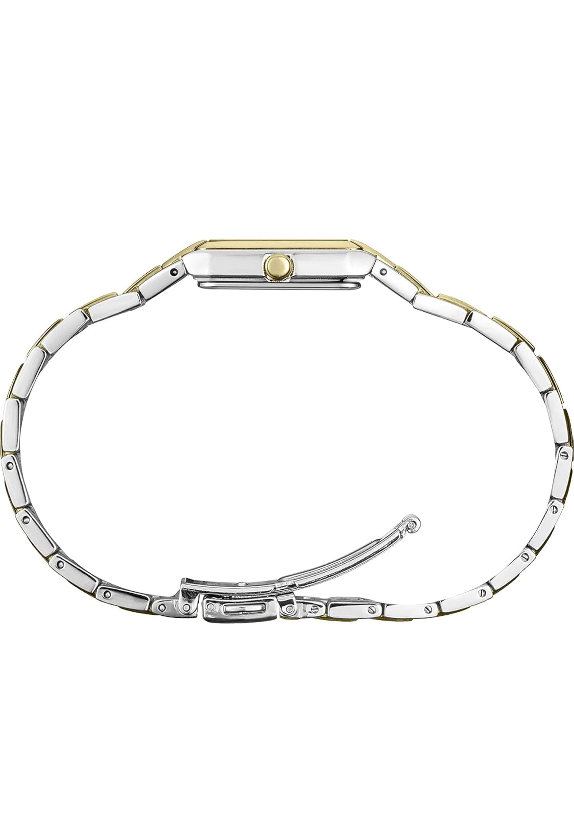 SEIKO Juweel-geïnspireerde Vlekvrye Staal Horlosies met Opvoubare Armband en Krapbestande Hardlex Kristal, 30m Waterbestand - Swart