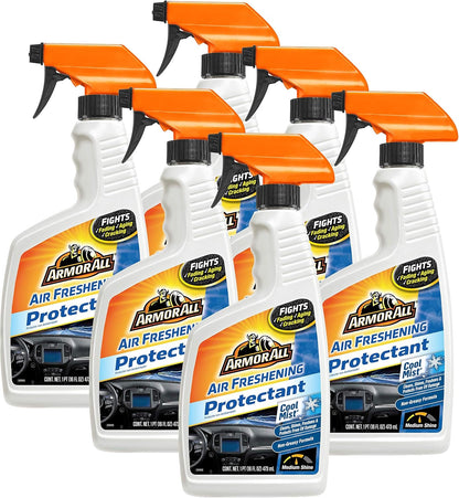 Armor All Motorlugversuiger en Skoonmaker - Reukverwyderaar en Beskermer vir Motors & Vragmotors, Koel Mis (473 ml) Spuitbottels