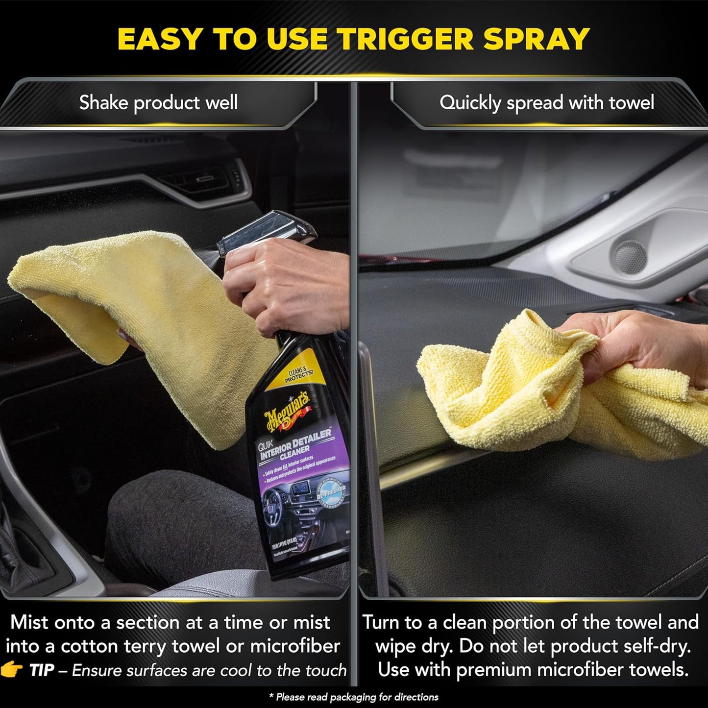 Meguiar's Quik Interior Detailer Cleaner - 24 Oz Spuitbottel