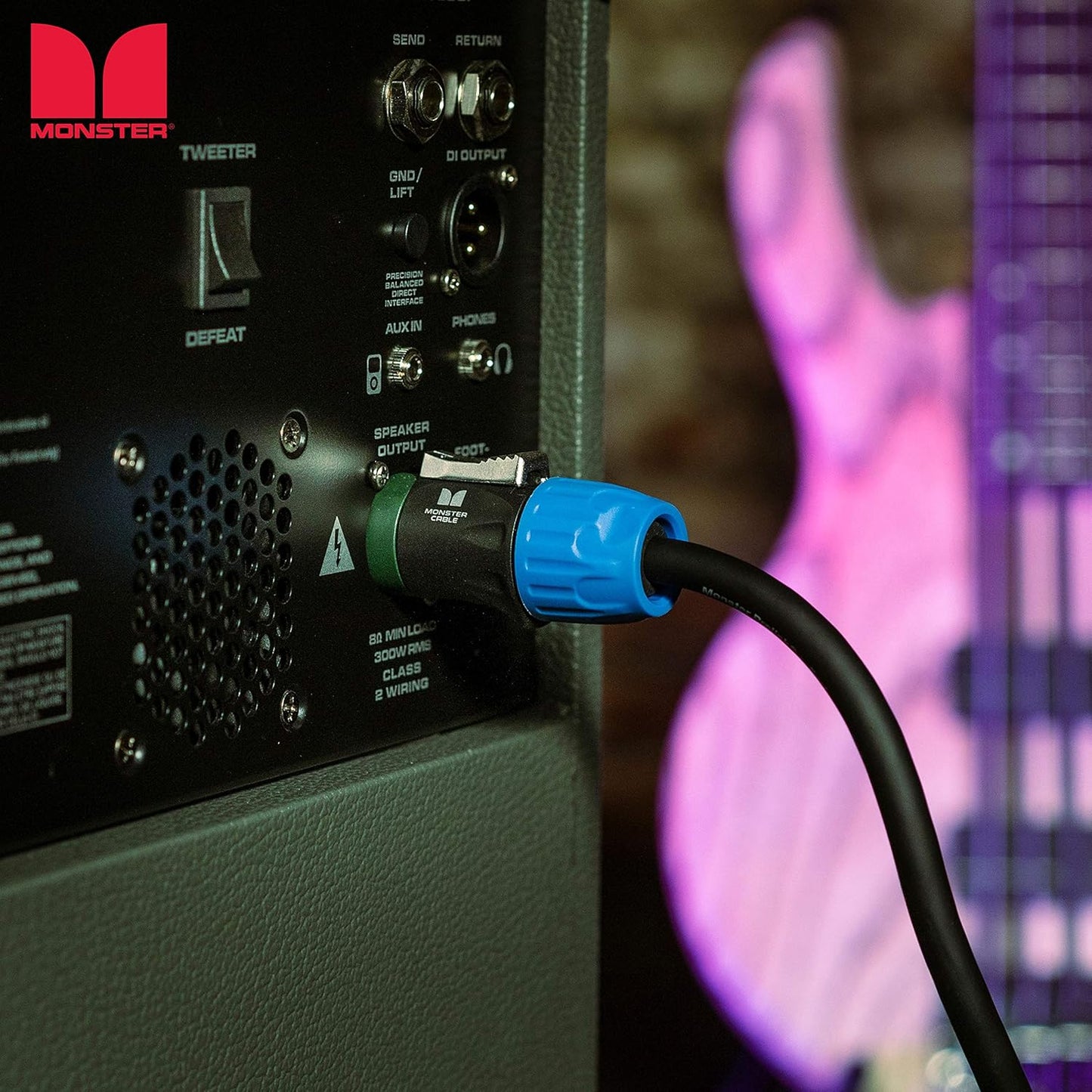 Monster Prolink Performer 600 Speaker Cable with Speak,On Connectors, 20ft, Speak,On Plugs