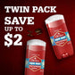 Old Spice Aluminum Free Deodorant for Men, 24/7 Odor Protection, 24/7 Freshness & Lasting Scent - Aqua Reef (Pack of 2)