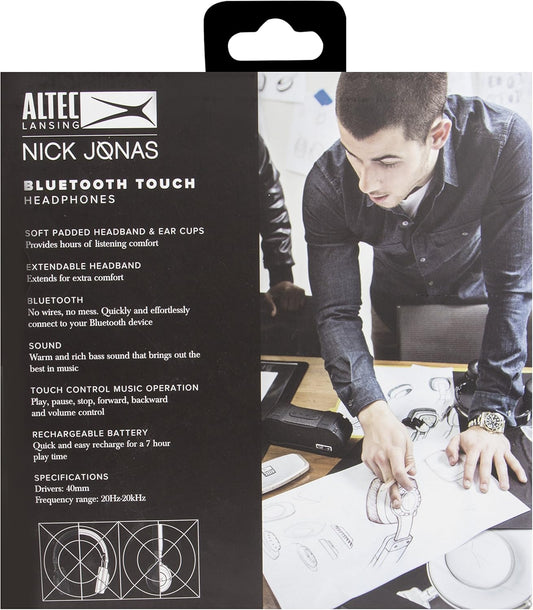 Altec Lansing NJHP-2-BLK Nick Jonas Collaboration Bluetooth Raak Oorfone