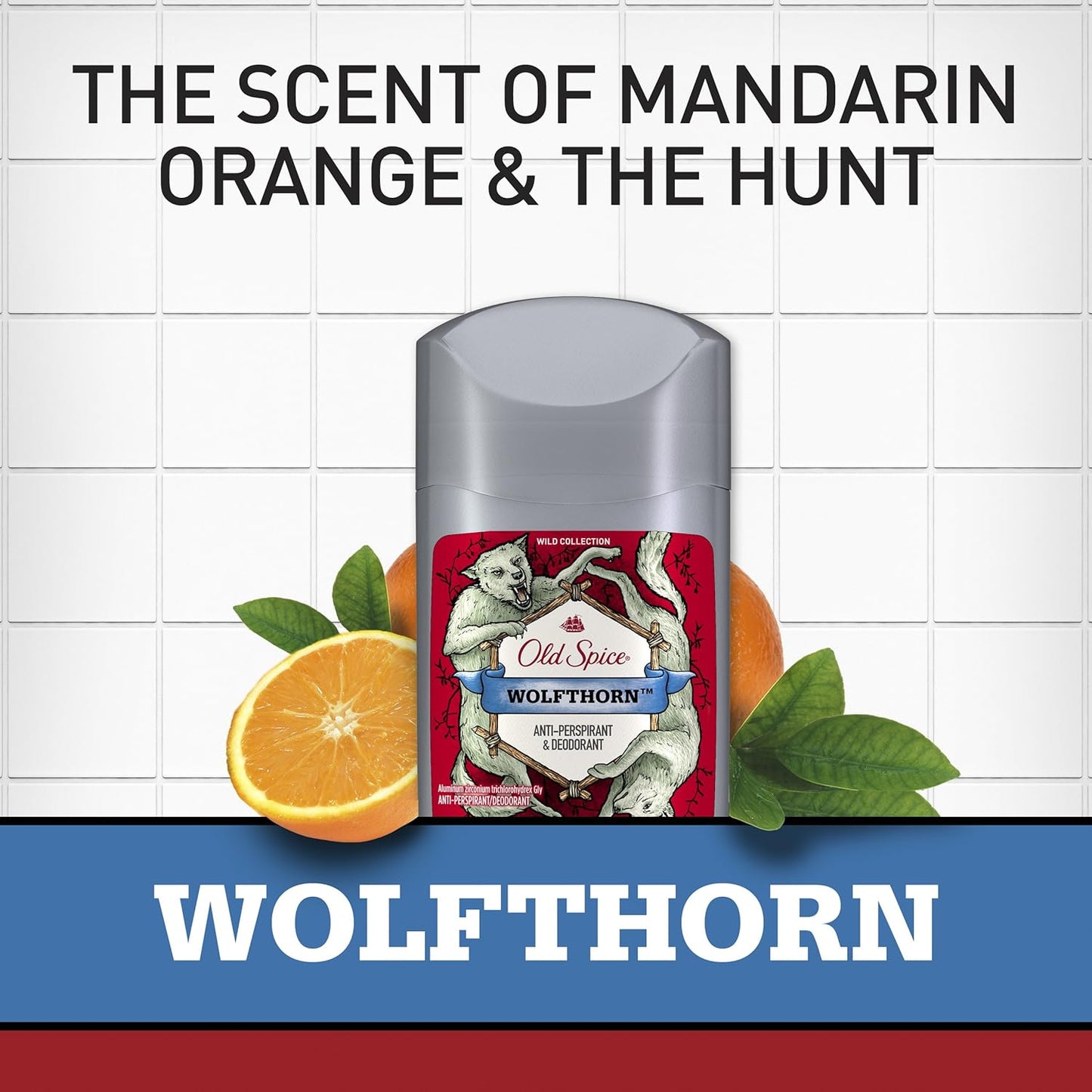 Old Spice Wild Collection Invisible Solid Anti-Perspirant and Deodorant, Wolfthorn Scent - 2.6 Oz Ea, 2 Count