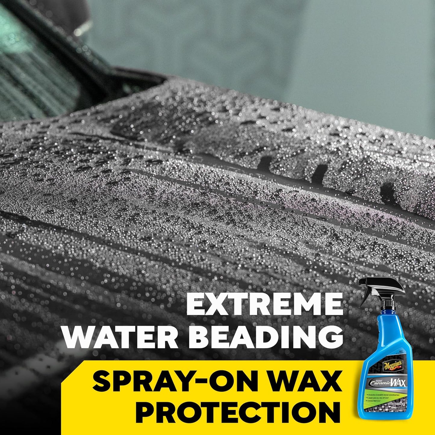 Meguiar's Hybrid Ceramic Spray Wax vir Motordetails met Uitstekende Beskermende Krag van Gevorderde SiO2 Hibridiese Versperring - (768 ml)