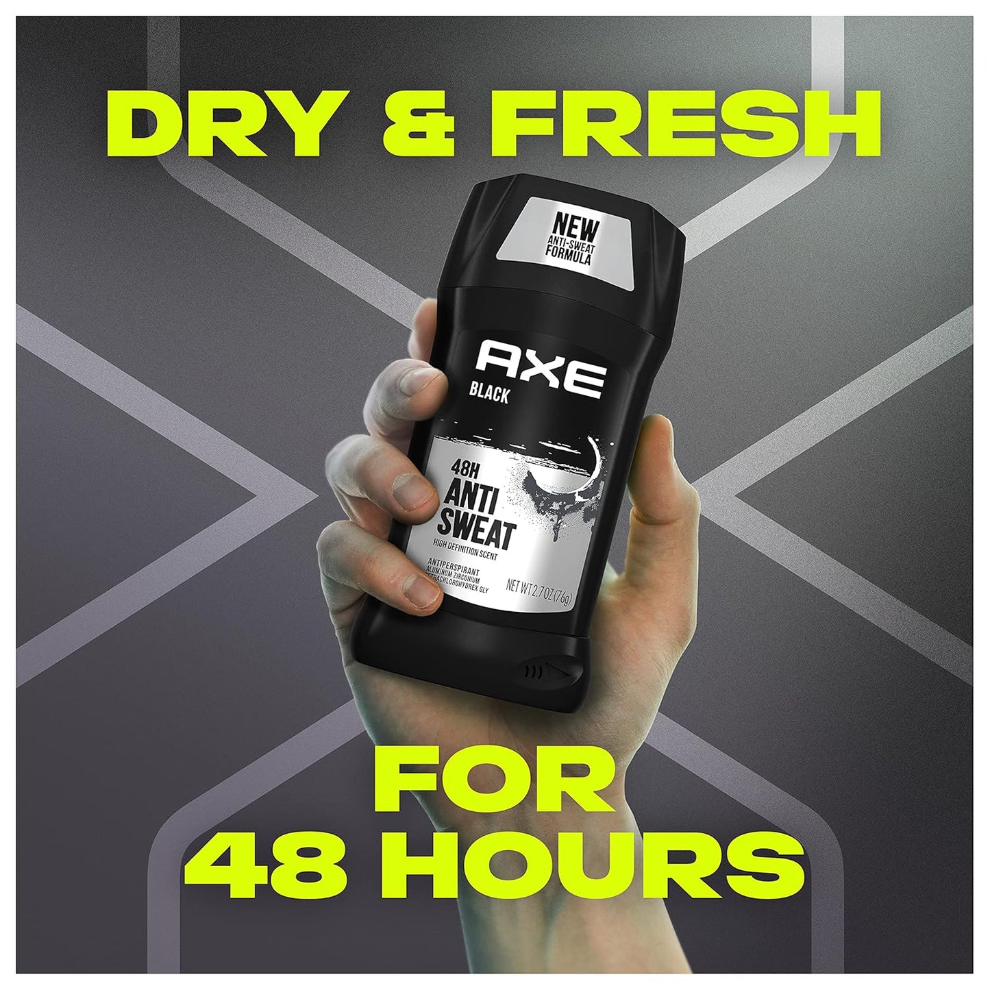 AXE Antiperspirant Stick For Men 48 Hour Sweat & Odor Protection For Long Lasting Freshness, Black Frozen Pear And Cedarwood - 2.7oz (PACK OF 2)