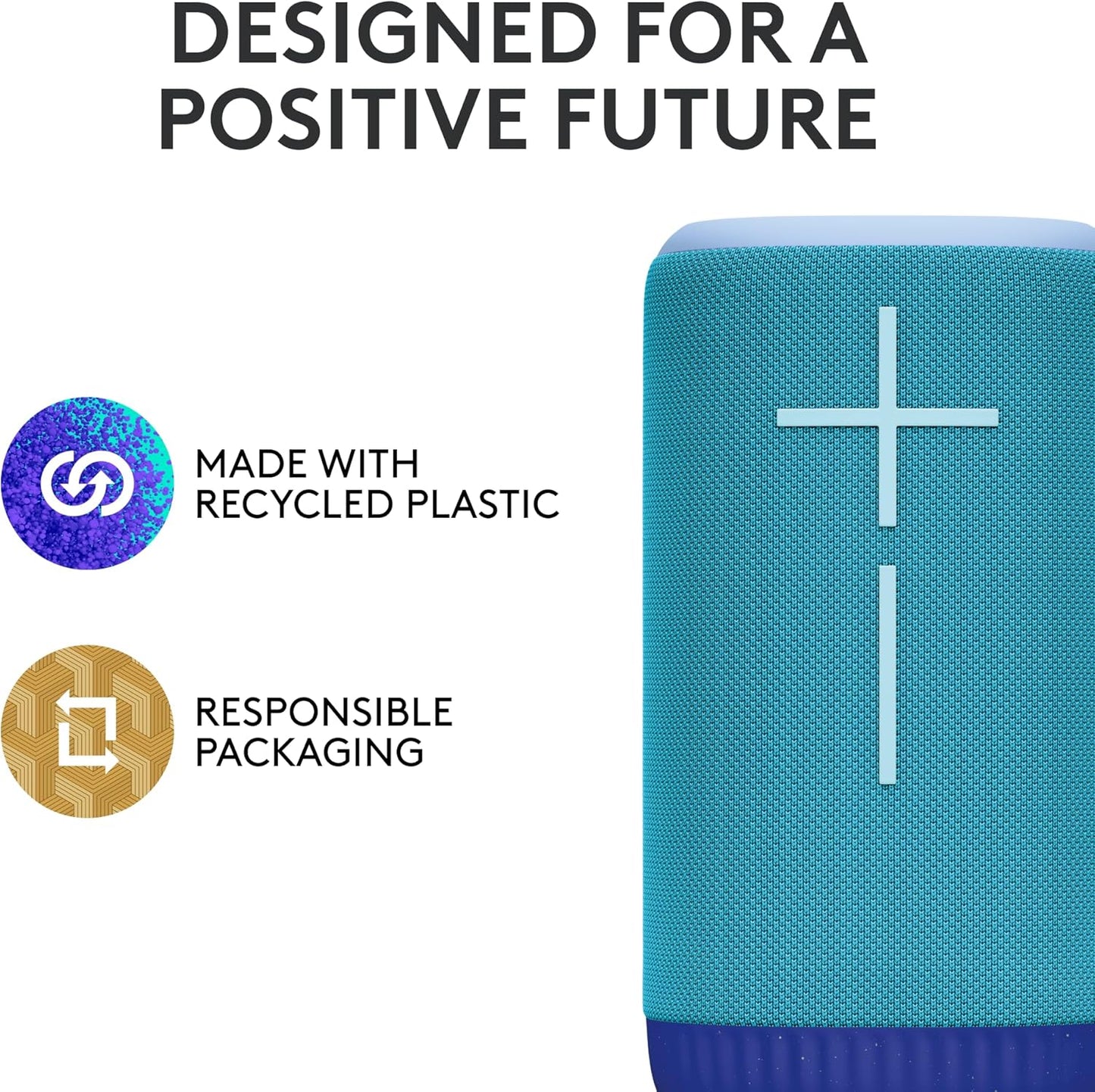 Ultimate Ears EVERBOOM Wireless Bluetooth Portable Speaker, Big Bass and Immersive 360-Degree Sound, Floatable Waterproof Speaker IP67, up to 20-Hour Battery and 180 ft (55 m) Range - Colbat Blue