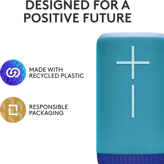 Ultimate Ears EVERBOOM Draadlose Bluetooth Draagbare Luidspreker, Groot Bas en Omvattende 360-Grade Klank, Dryfbare Waterdigte Luidspreker IP67, tot 20-Uur Battery en 55 m (180 vt) Reikafstand - Kobaltblou