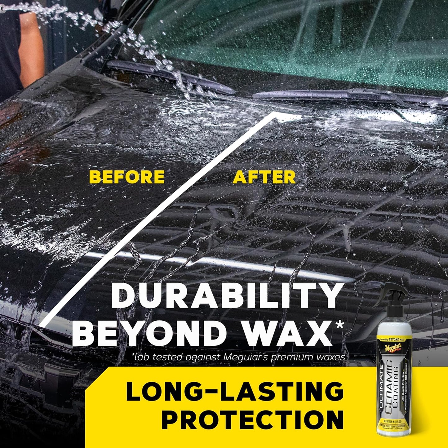 Meguiar's Ultimate Ceramic Coating - Ultra-Duursame, Vooraanstaande Keramiekbeskerming - (236ml) Spuit