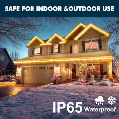 40VT LED Kersstok Touligte, Waterdigte 360 LED Kersfees Versiering Liggies - (Warm Wit)
