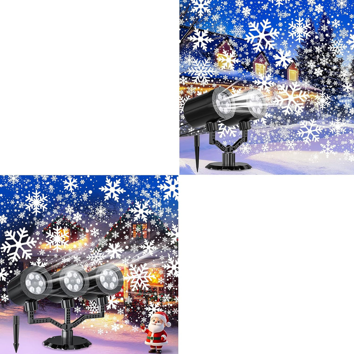 Christmas Outdoor Projector Lights, Dynamic IP65 Waterproof Snowflake Projector Decorations