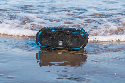 Altec Lansing LifeJacket Jolt - Waterdigte Bluetooth-luidspreker, Duursame en Draagbare Luidspreker met Qi Draadlose Laai en Stemassistent, Swart met Liggie
