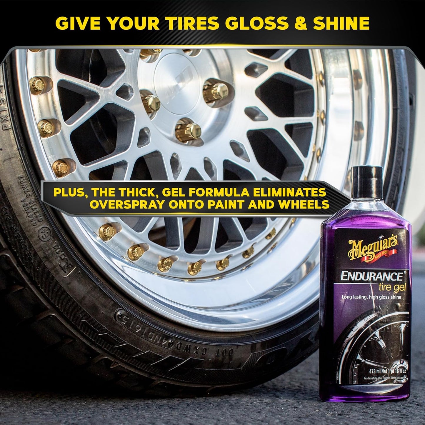 Meguiar's Endurance Premium Bandengel vir 'n Blywende Glans - 473 ml Bottel (PERS)
