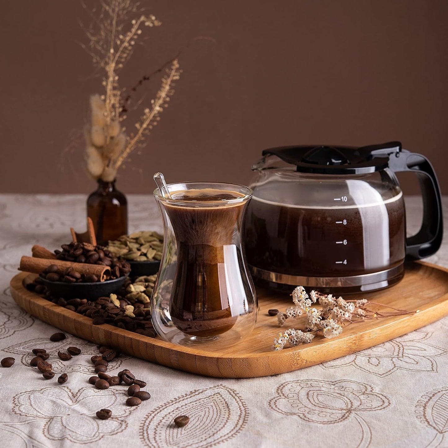 Mixpresso 10-Koppie Drupkoffiemaker, Swart Koffiepot Met Herbruikbare Filter