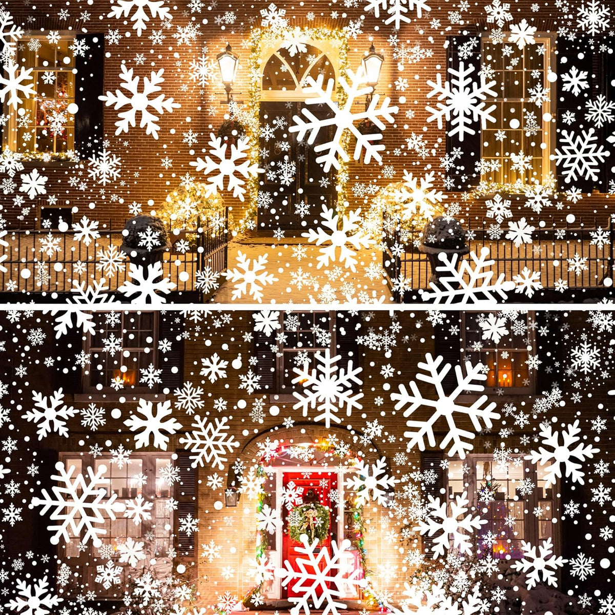 Christmas Outdoor Projector Lights, Dynamic IP65 Waterproof Snowflake Projector Decorations