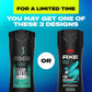 AXE Body Wash Apollo Long Lasting Freshness Sage & Cedarwood Men's Body Wash with Odor-Busting Prebiotics - 16 oz (Pack of 4)