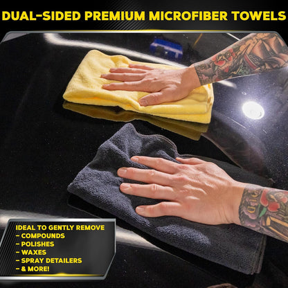 Meguiar's Supreme Shine Mikroveselhanddoeke vir Motors, Ultra-Plush Motor Mikroveselhanddoekstel