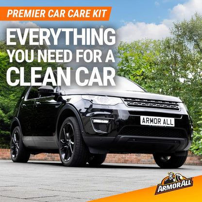 Armor All Premier Motorversorgingskit, Sluit Motorwas- en Wasstel, Glasreiniger, Motorlugverfrisser, Band- en Wielsuiwerer in - (8 Stuk Kit)