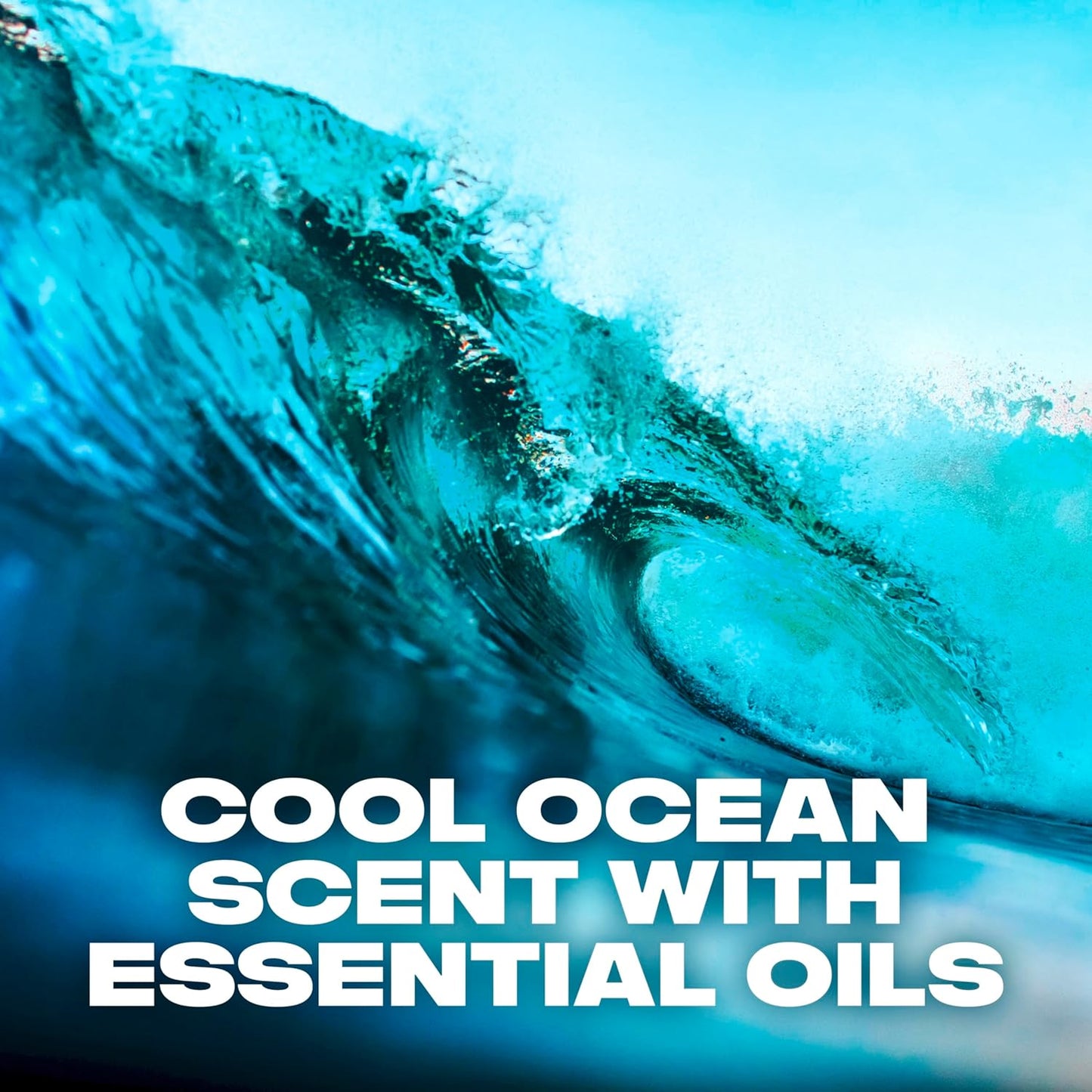 AXE Cool Ocean Men's Body Wash With Essential Oils 12H Refreshing Scent Body Wash For Men, Clean and Fresh Scent (16 oz)