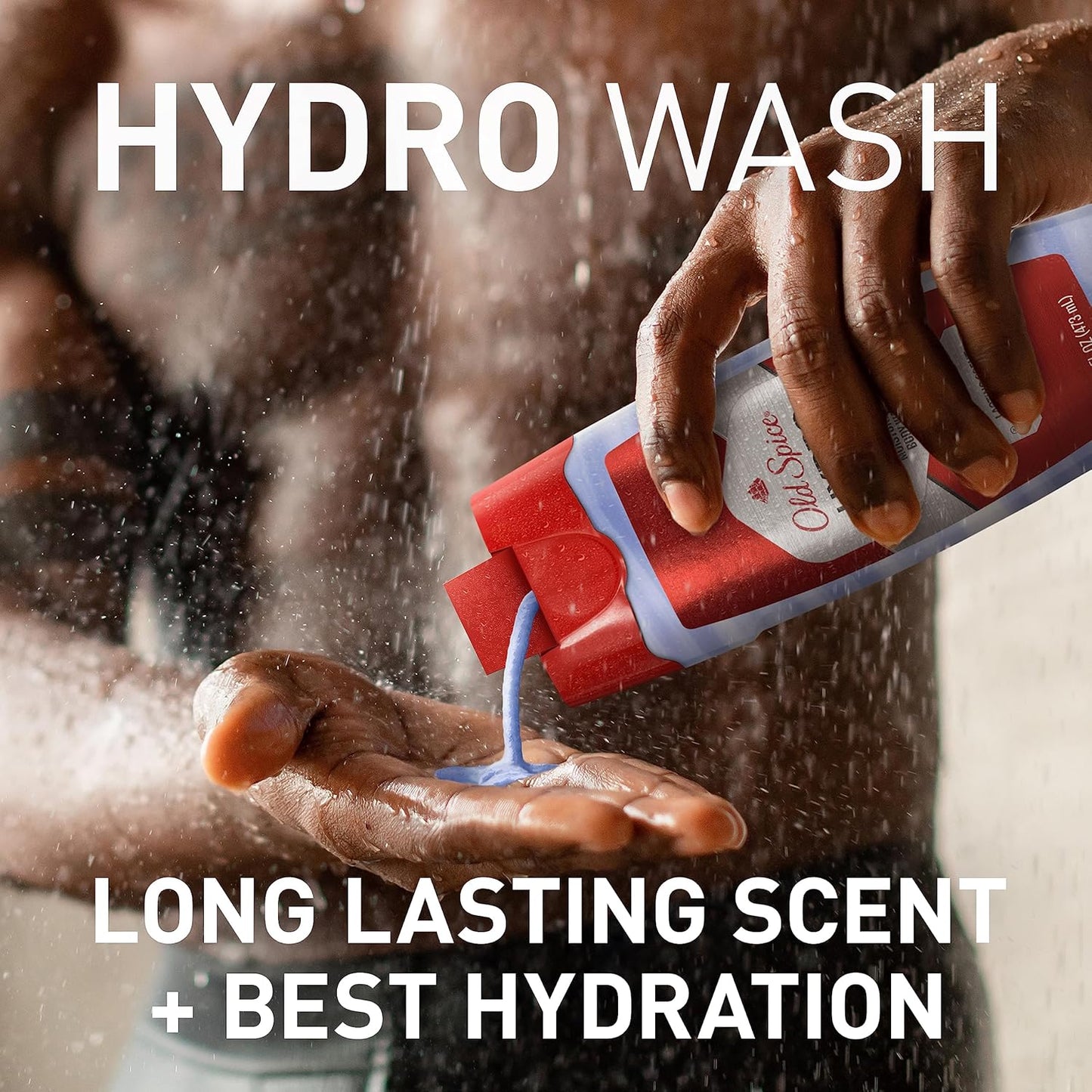 Old Spice Moisturizing Body Hydro Wash for Men, Long Lasting Scent & Deep Hydration, 24/7 Shower Fresh, Smoother Swagger Scent (2PK)