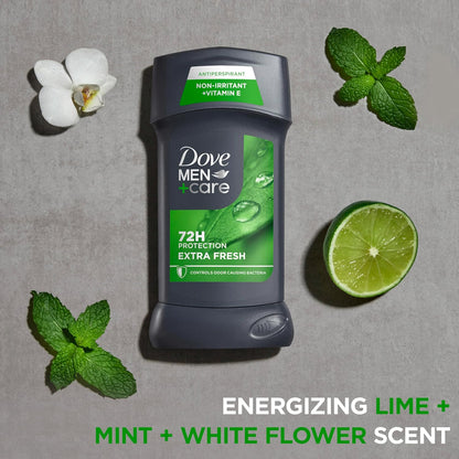 Dove Men Care Extra Fresh Men's Antiperspirant Deodorant Twin pack w/ 72-hour sweat & odor protection Citrus Scent (2.7 oz)