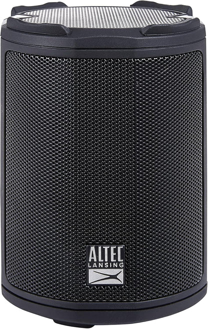 Altec Lansing - HydraMotion Draadlose Bluetooth Luidspreker met 360 Grade Klank, Draagbaar IP67 Waterdig vir Buite, Skokbestand, Sneeubestand, Allesbestand, 12 Uur Speeltyd (Swart)