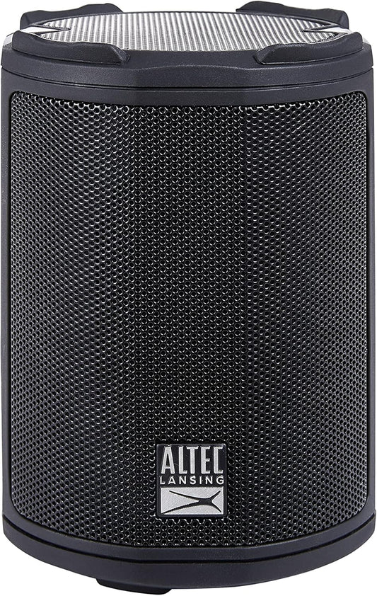 Altec Lansing - HydraMotion Draadlose Bluetooth Luidspreker met 360 Grade Klank, Draagbaar IP67 Waterdig vir Buite, Skokbestand, Sneeubestand, Allesbestand, 12 Uur Speeltyd (Swart)