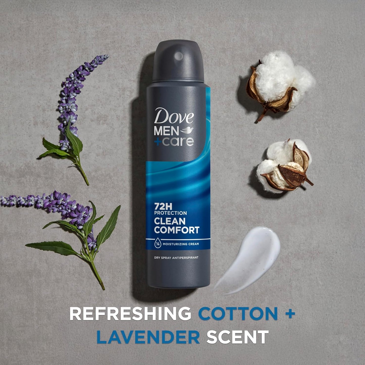 Dove Men+Care Antiperspirant Dry Spray Deodorant for Men Clean Comfort 72HR Sweat and Body Odor Protection - 3.8oz (Pack of 3)