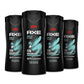 AXE Body Wash Apollo Long Lasting Freshness Sage & Cedarwood Men's Body Wash with Odor-Busting Prebiotics - 16 oz (Pack of 4)
