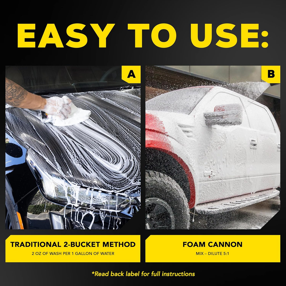 Meguiar's Gold Class Car Wash Foam Cannon Clean and Glossy Finish - Safe for All Paint Types (64 Oz)
