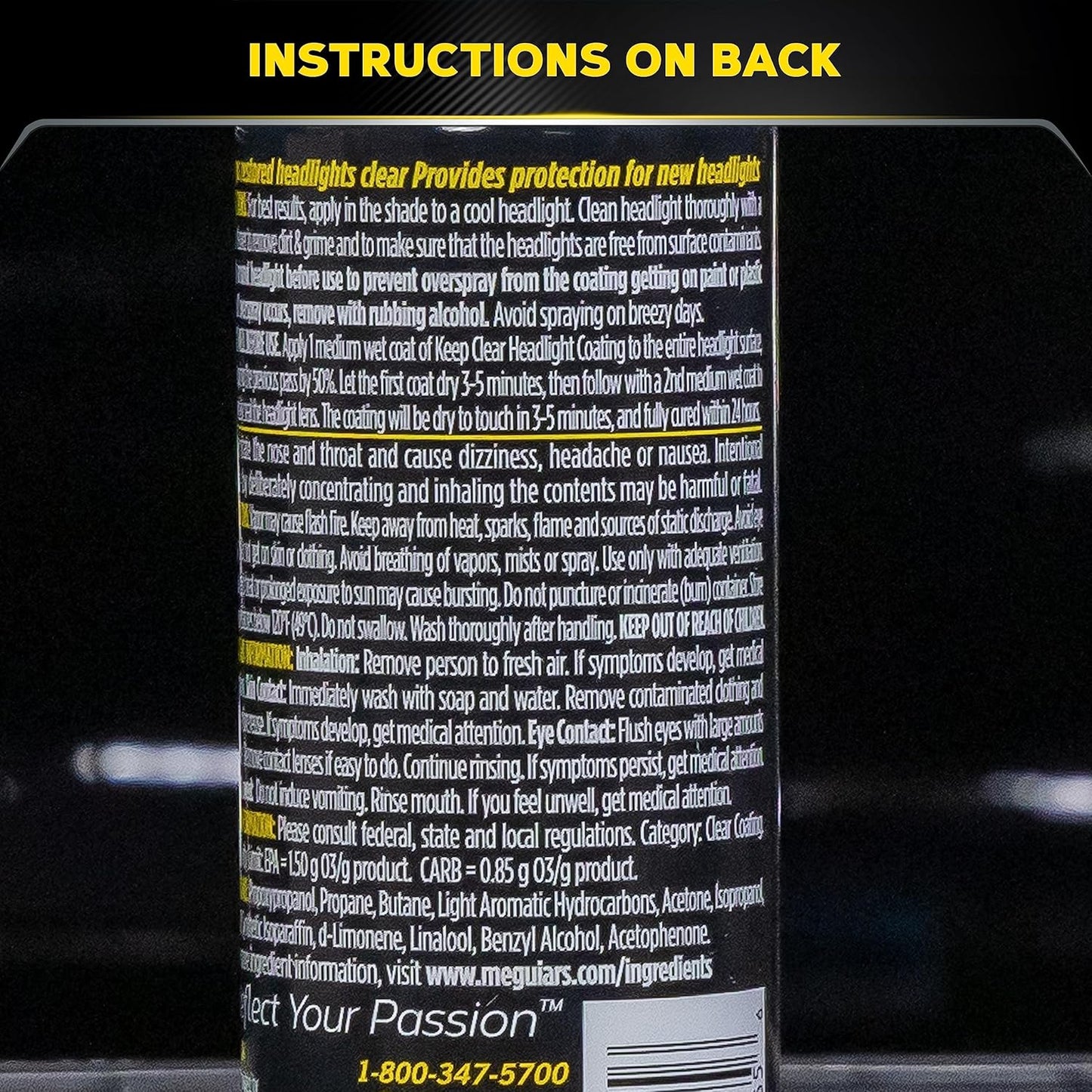 Meguiar's Headlight Coating UV Protection that Lasts All Year Long (4 oz)