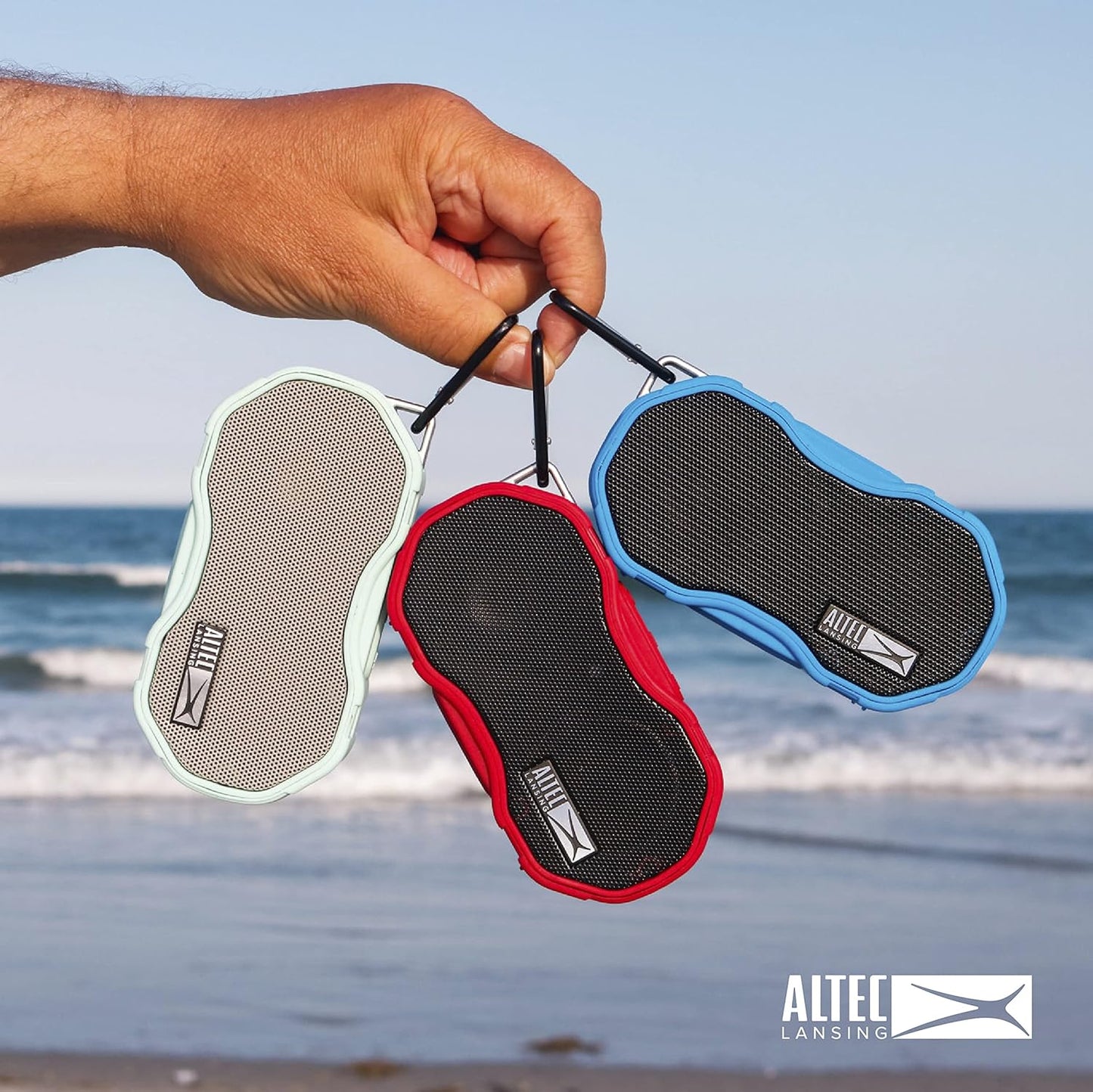 Altec Lansing Baby Boom XL - Waterdigte Bluetooth-luidspreker, draadloos en draagbaar vir reis en buitegebruik, diep bas en harde klank, 1 Pak, Swart