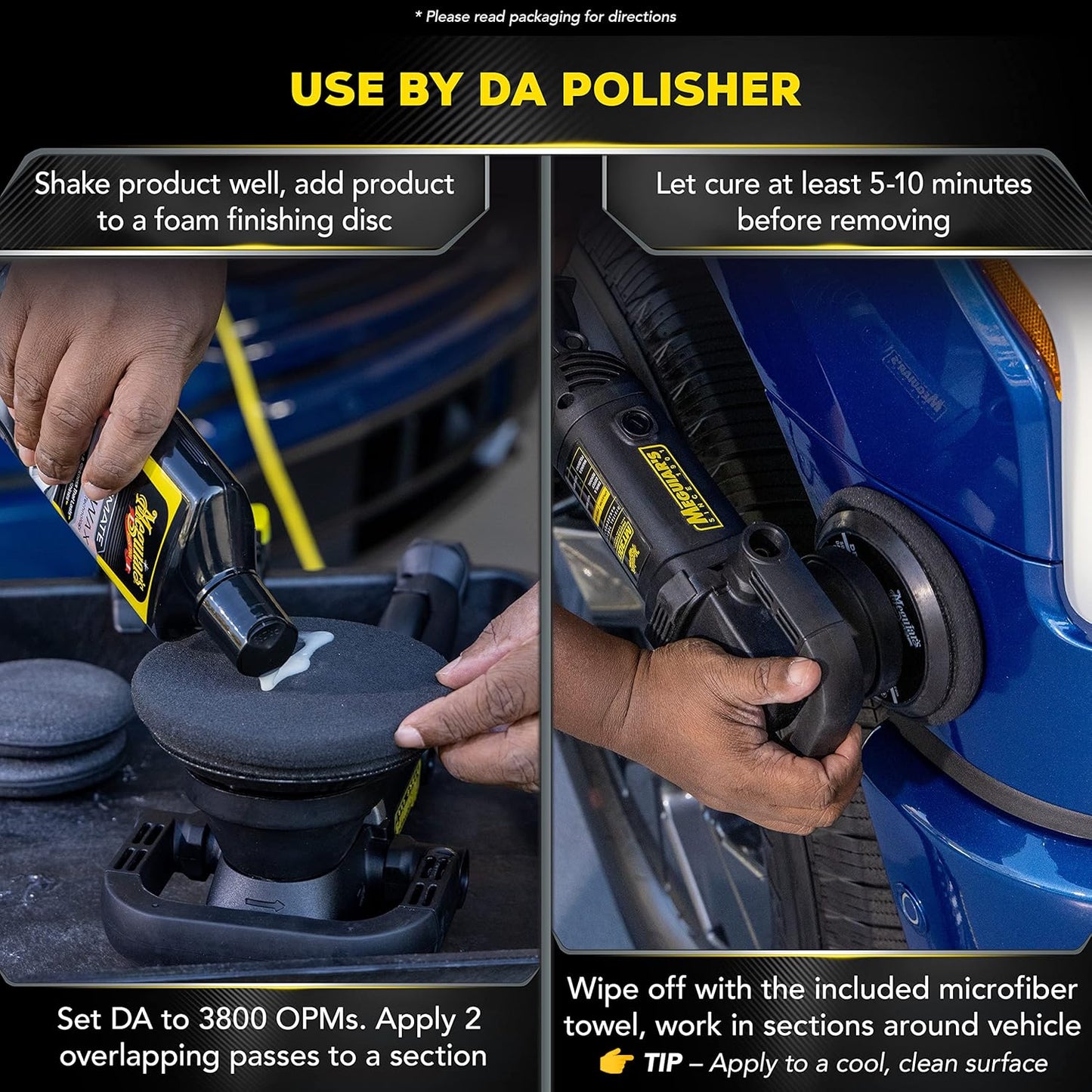 Meguiar's Ultimate Liquid Wax Formule vir Duursame Beskerming wat Skyn, Premium Handdoek en Aanwendingskussing Motorbykomstighede (16 Oz)