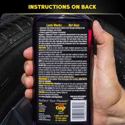Meguiar's Endurance Premium Bandengel vir 'n Blywende Glans - 473 ml Bottel (PERS)
