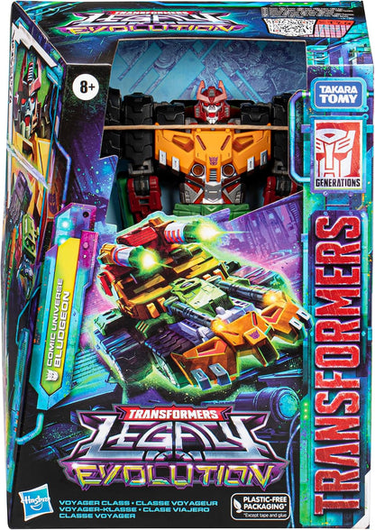 Transformers Toys Legacy Evolution Voyager Class Comic Universe Bludgeon Toy, 7-inch, Action Figure for Boys and Girls Ages 8 and Up