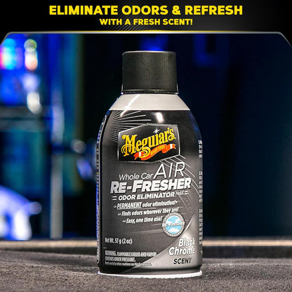 Meguiar's Heelmotor Lugverfrisser Swart Chroom Geur - 2oz