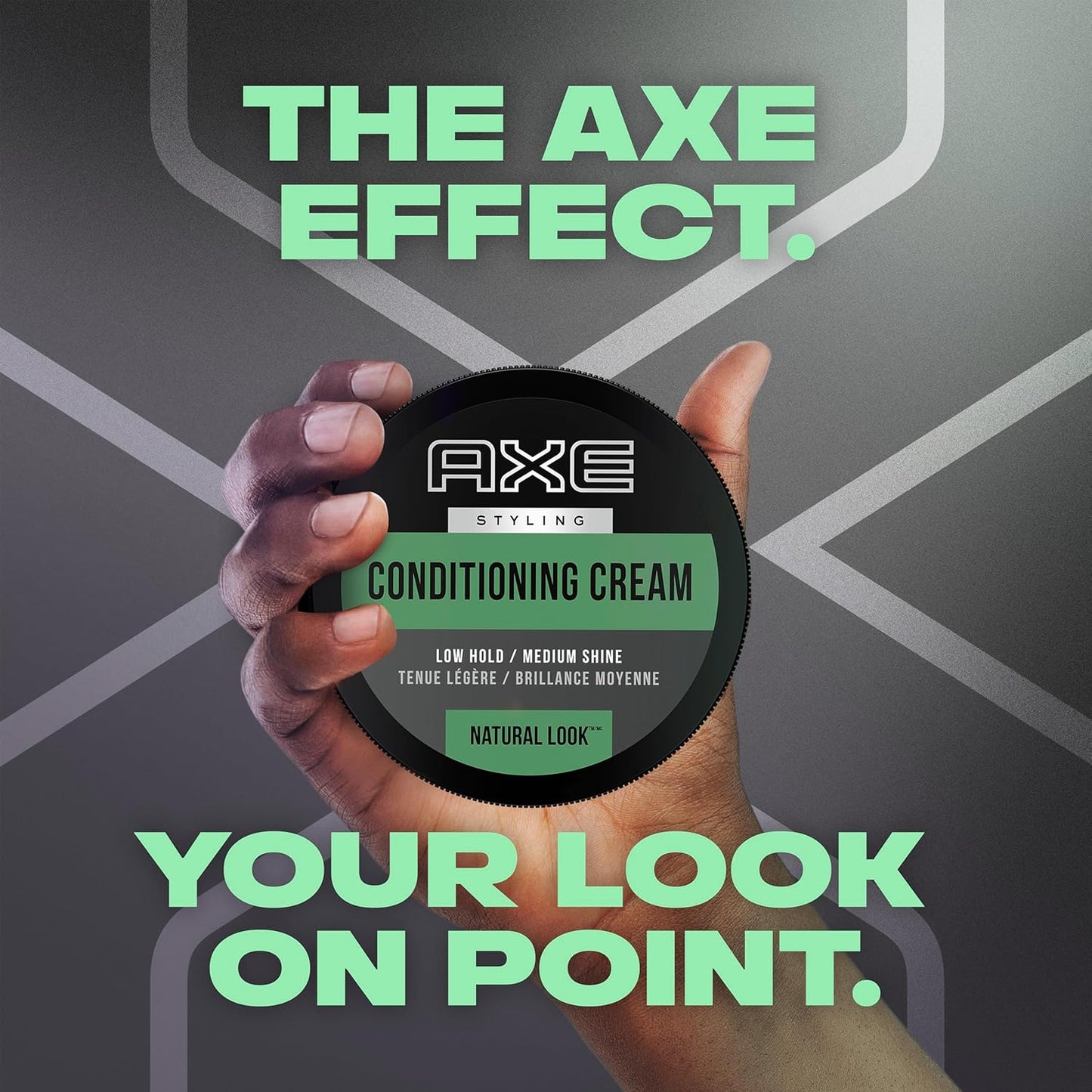 AXE Styling Conditioning Natural Look Hair Cream - Low Hold, Medium Shine - 2.64 oz (Pack of 2)