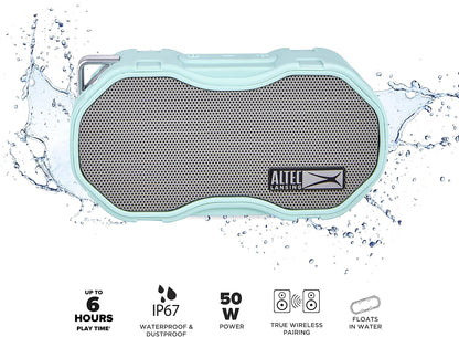Altec Lansing Baby Boom XL – Waterdigte Bluetooth-luidspreker, Draadlose en Draagbare Luidspreker vir Reis- en Buiteluggebruik, Diep Bas en Harde Klank, 1 Pak, Munt
