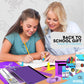 Back to School Supplies for Kids, Purple School Supply Box Premium Quality Kids School Supplies Kit, Kindergarten School Supplies for Girls and Boys, 71 Piece Set - by Enday