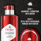 Old Spice Thickening 2-in-1 Men's Shampoo and Conditioner with Biotin and Invigorating Menthol (2PK)